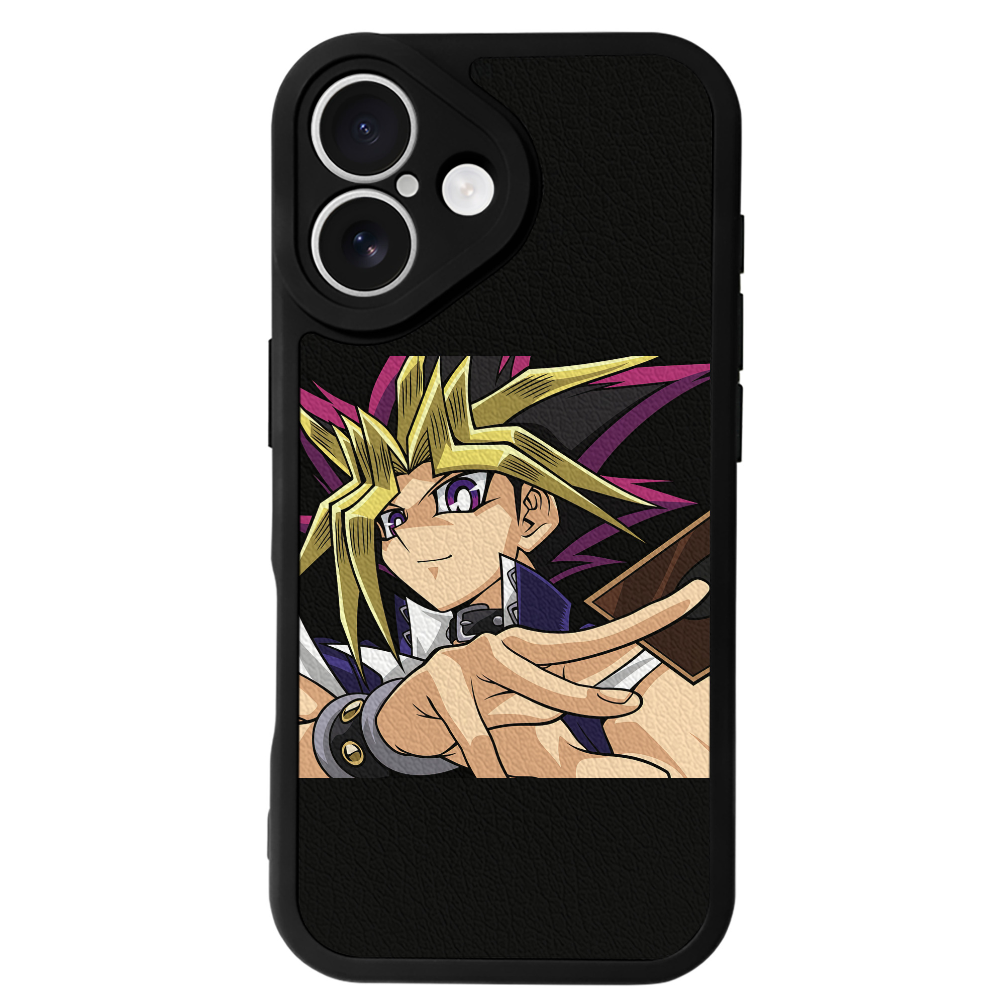 遊☆戯☆王 Yu-Gi-Oh! 【iPhone 16シリーズ対応】シリコンスマホケース（レザー調） 材質：シリコン